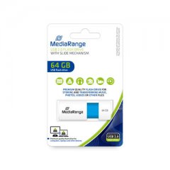 MediaRange USB Speicherstick, Color Edition, hellblau, 64GB