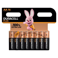 16er Pack Duracell Plus Alkaline-Batterie AA/Mignon/LR6