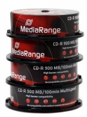 MediaRange CD-R 900 MB - 48x - 100 St�ck in Cakebox