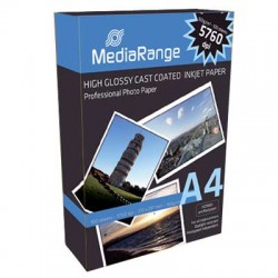MediaRange Fotopapier DIN A4 - gl�nzend - 160 g - 100 Blatt
