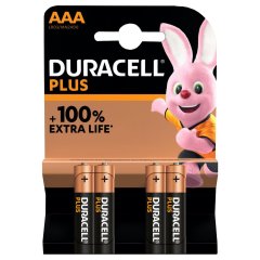4er Pack Duracell Plus Alkaline-Batterie AAA/Micro/LR03