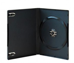 DVD H�lle Exzellent Markenware f�r 1 CD/DVD -  14 mm schwarz - 100 St�ck
