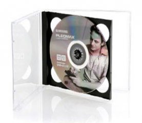 MediaRange Jewelcase f�r 2 CDs/DVDs - schwarz - 50 St�ck
