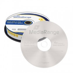 MediaRange DVD+RW 4.7 GB gelabelt - 4x - 10 St�ck in Cakebox