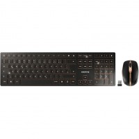 CHERRY DW 9100 SLIM Tastatur Maus enthalten RF Wireless + Bluetooth QWERTZ Deutsch Schwarz