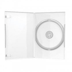 DVD-H�lle f�r 1 DVD/CD 14mm - transparent maschinenf�hi