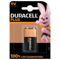 1x Duracell Plus Alkaline-Batterie 9 V E-Block | 6LR61