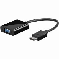 Goobay 68793 Videokabel-Adapter 0,1 m VGA (D-Sub) HDMI Typ A (Standard) Schwarz