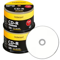 Intenso CD-R 700 MB bedruckbar - 52x - 100 Stck in Cak