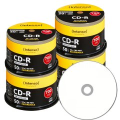 Intenso CD-R 700 MB bedruckbar - 52x - 200 Stück in Cak Intenso CD-R 700 MB bedruckbar - 52x - 200 Stück in Cak