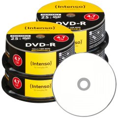 Intenso DVD-R 4.7 GB voll bedruckbar - 16x - 100 Stck 