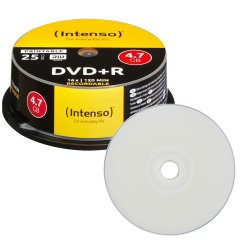 Intenso DVD+R 4.7 GB voll bedruckbar - 16x - 25 Stck i