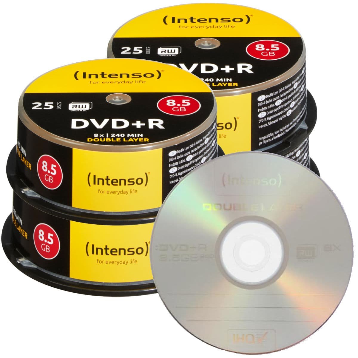 Intenso DVD+R Double Layer 8.5 GB 8x 100 pcs in Cak