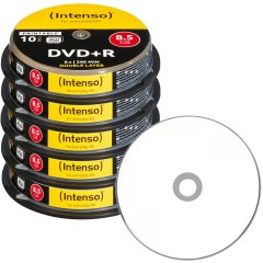 Intenso DVD+R Double Layer 8.5 GB voll bedruckbar - 8x 