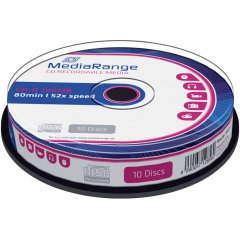 Mediarange CD-R � 10 St�ck Spindel, 700MB, 52x | Restposten bei discobianco
