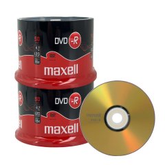 Maxell DVD-R 4.7 GB gelabelt - 16x | 100 St. in Cakebox
