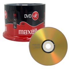 Maxell DVD-R 4.7 GB gelabelt - 16x| 50 Stck in Cakebox