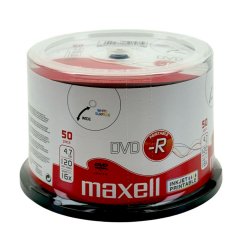 Maxell DVD-R 4.7 GB voll bedruckbar - 16x - 50 St�ck in