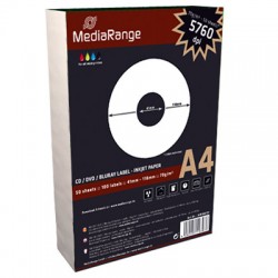 Media Range CD/DVD/BD Label - 41 mm - 100 St�ck