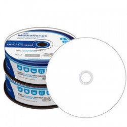 Blu-Ray vierge GENERIQUE BD-R 6x 25Go Imprimable, 10 pièces en cakebox