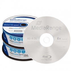 MediaRange Blu-Ray BD-R 25 GB  gelabelt - 6x - 50 Stck