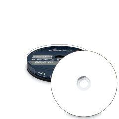 MediaRange Blu-Ray BD-R Dual Layer 50 GB bedruckbar - 6x - 10 St�ck in Cakebox