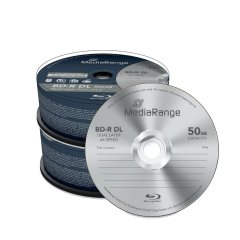 MediaRange Blu-Ray BD-R Dual Layer 50 GB gelabelt - 6x 