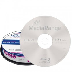MediaRange Blu-Ray BD-RE 25 GB gelabelt - 2x - 10 Stck in Cakebox