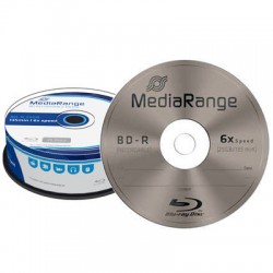 MediaRange Blu-Ray Dual Layer 50GB gelabelt - 6X - 25 Stck in Cakebox