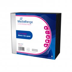 MediaRange CD-R 700 MB gelabelt - 52x - 10 St�ck in Slimcase