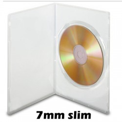 MediaRange DVD H�lle SLIM f�r 1 CD/DVD - 7 mm transparent - 100 St�ck