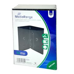 MediaRange DVD H�lle f�r 3 CD/DVD | 14 mm schwarz, 5 St