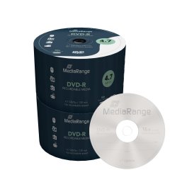 MediaRange DVD-R 4.7 GB labelled - 16x - 100 pcs MediaRange DVD-R 4.7 GB labelled - 16x - 100 pcs