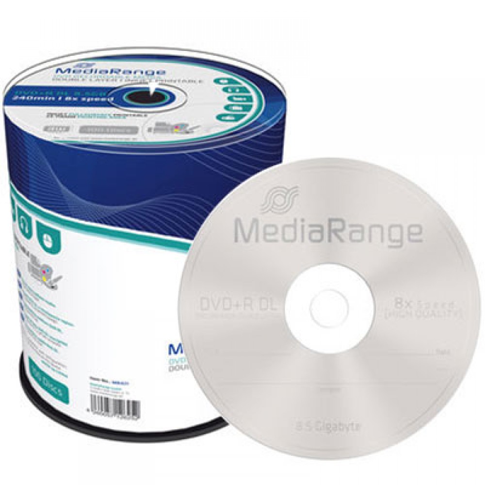 MediaRange DVD+R Double Layer 8.5 GB 8x 100 pcs in