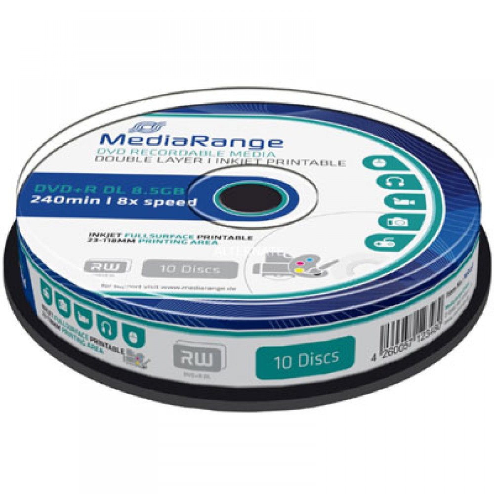 MediaRange DVD+R Double Layer 8.5 GB full printable 8