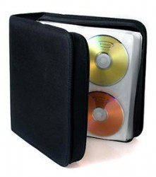 MediaRange Kunstleder CD Tasche fr 400 CD/DVD - schwarz - 1 Stck