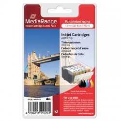 MediaRange Multipack zu Canon PGI-5 & CLI-8 (5 Patronen) - mit Chip