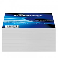 MediaRange Papercases fr CD/DVD mit Laschenverschluss + Sichtfenster - 100 Stck