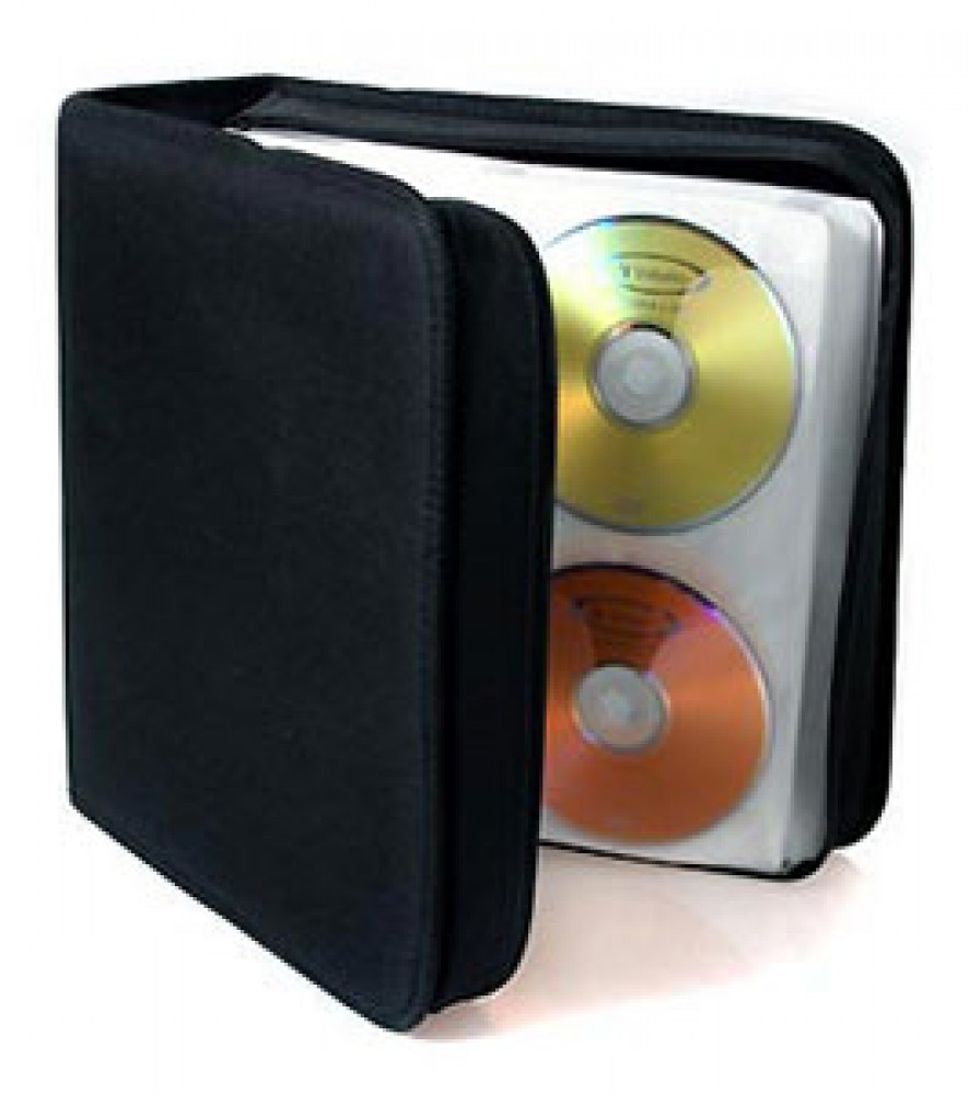 MediaRange Synthetic leather CD Wallet for 400 CD/DVD black 1 piece