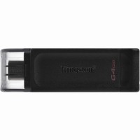 Kingston Technology DataTraveler 70 USB-Stick 64 GB USB Typ-C 3.2 Gen 1 (3.1 Gen 1) Schwarz