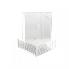Slimcase f�r 1 CD/DVD - transparent - 100 St�ck