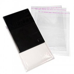 Transparente Plastik H�llen f�r 1 CD/DVD - 14 mm - 100 