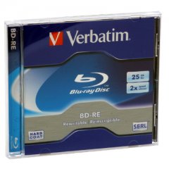 Verbatim Blu-Ray BD-RE 25 GB gelabelt - 2x - 5 Stck in Jewelcase