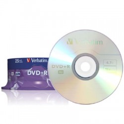 Verbatim DVD+R 4.7 GB AZO gelabelt - 16x - 25 St�ck in 