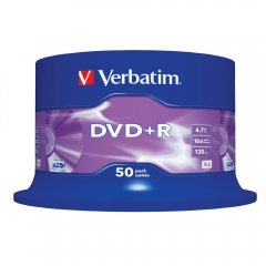 Verbatim DVD+R 4.7 GB gelabelt - 16x - 50 Stck in Cakebox
