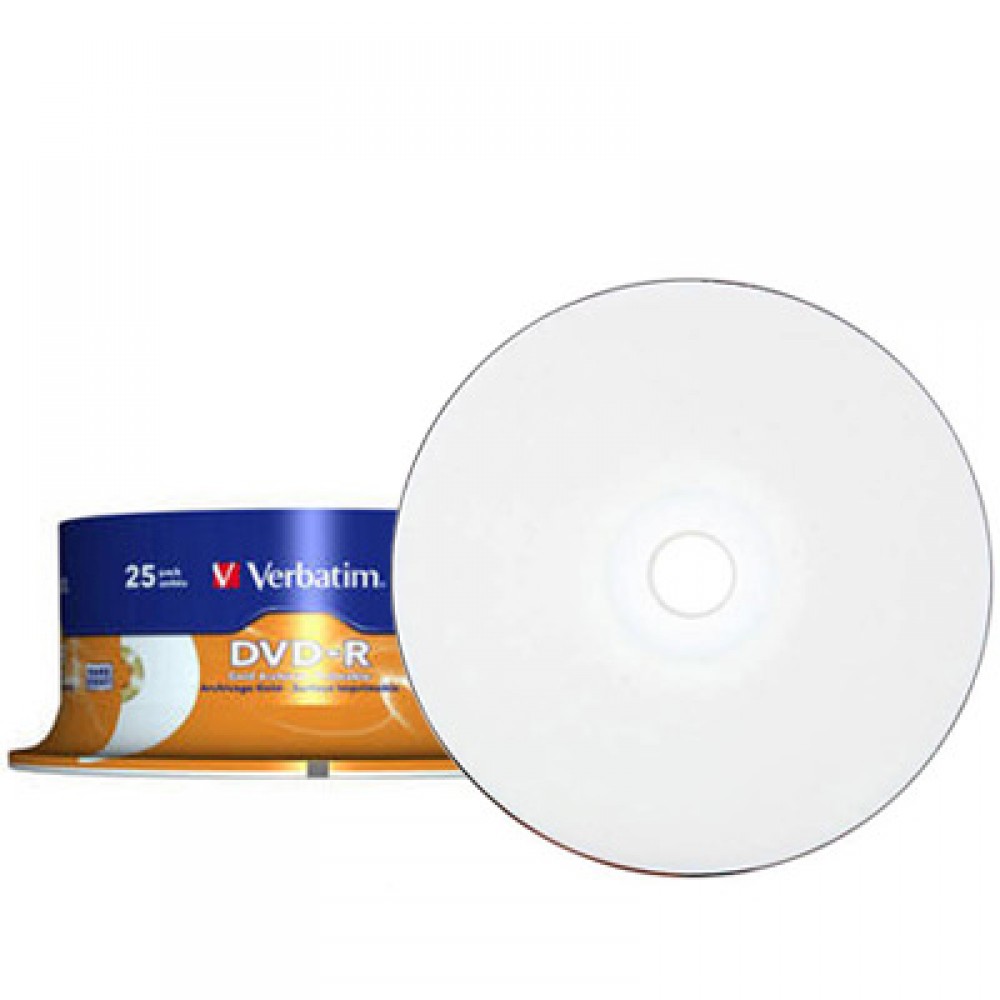 Verbatim DVD-R 4.7 GB voll bedruckbar - 16x - 25 Stück