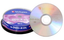 Verbatim DVD+R Double Layer 8.5 GB gelabelt - 8x - 10 S