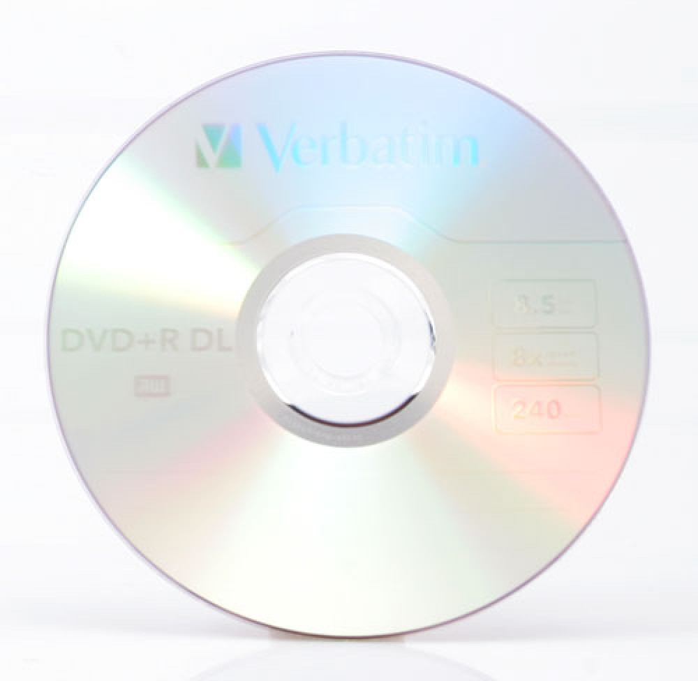 Verbatim DVD+R Double Layer 8.5 GB labelled 8x 100