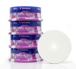 Verbatim DVD+R Double Layer 8.5 GB voll bedruckbar - 8x
