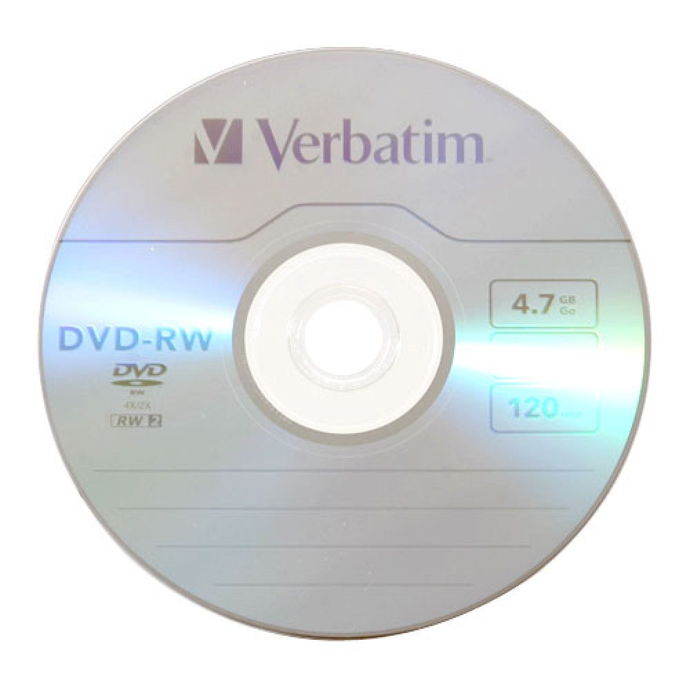 Verbatim DVDRW 4.7 GB labelled 4x 10 pcs in Cakebo
